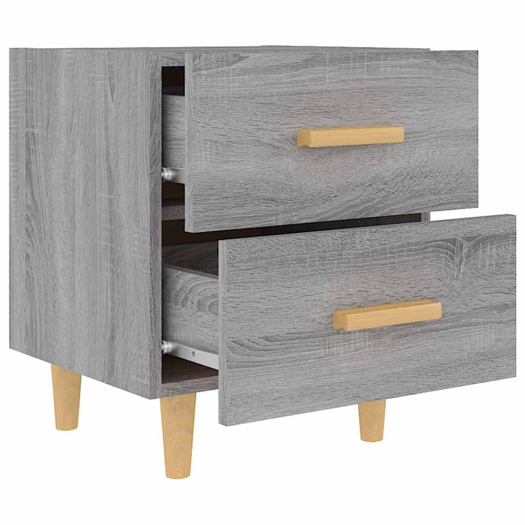 vidaXL Bed Cabinet Grey Sonoma 40x35x47.5 cm 5