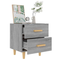 vidaXL Bed Cabinet Grey Sonoma 40x35x47.5 cm 6
