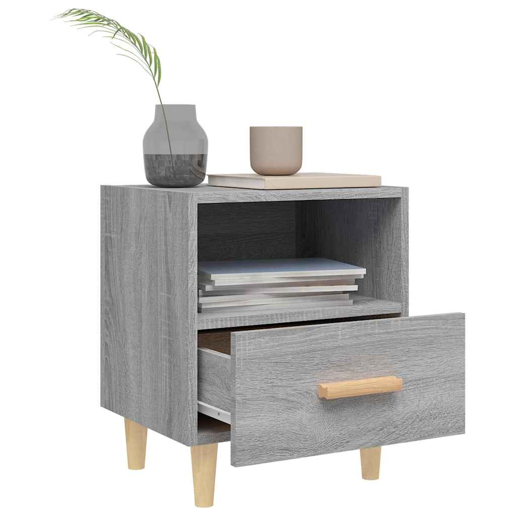 vidaXL Bedside Cabinet | Set of 2 | Grey Sonoma 3
