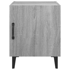 vidaXL Bedside Cabinet | Set of 2 | Grey Sonoma | Engineered wood, metal 4