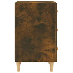 vidaXL Bedside Cabinet Smoked Oak 40x40x66 cm Engineered Wood 5