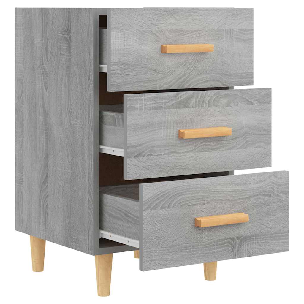 vidaXL Bedside Cabinet Grey Sonoma 40x40x66 cm Engineered Wood 6