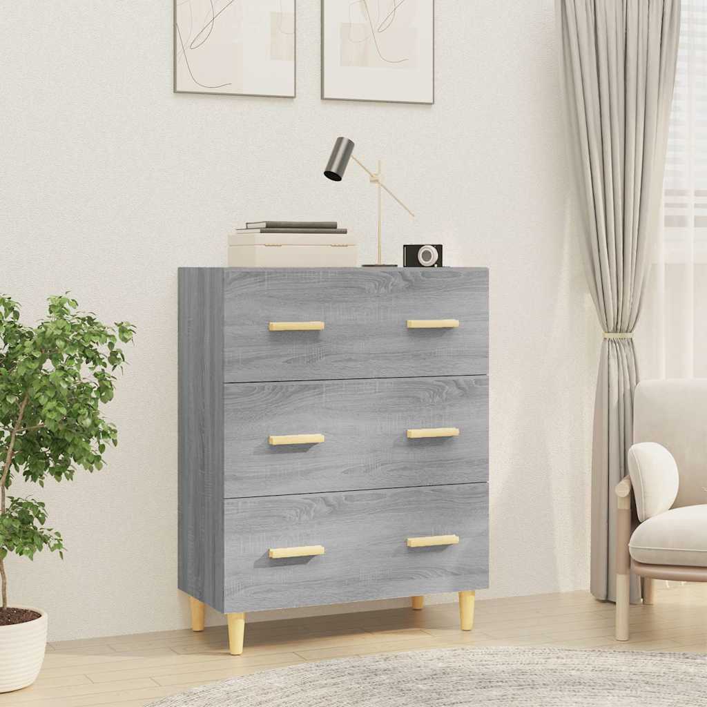 Sideboard 70x34x90 cm Engineered Wood Grey sonoma