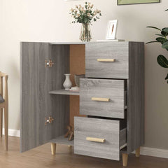 vidaXL Sideboard | Grey Sonoma | Engineered Wood | Medium | Sideboard 3