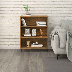 vidaXL Sideboard Smoked Oak 69.5x32.5x90 cm Engineered Wood 6