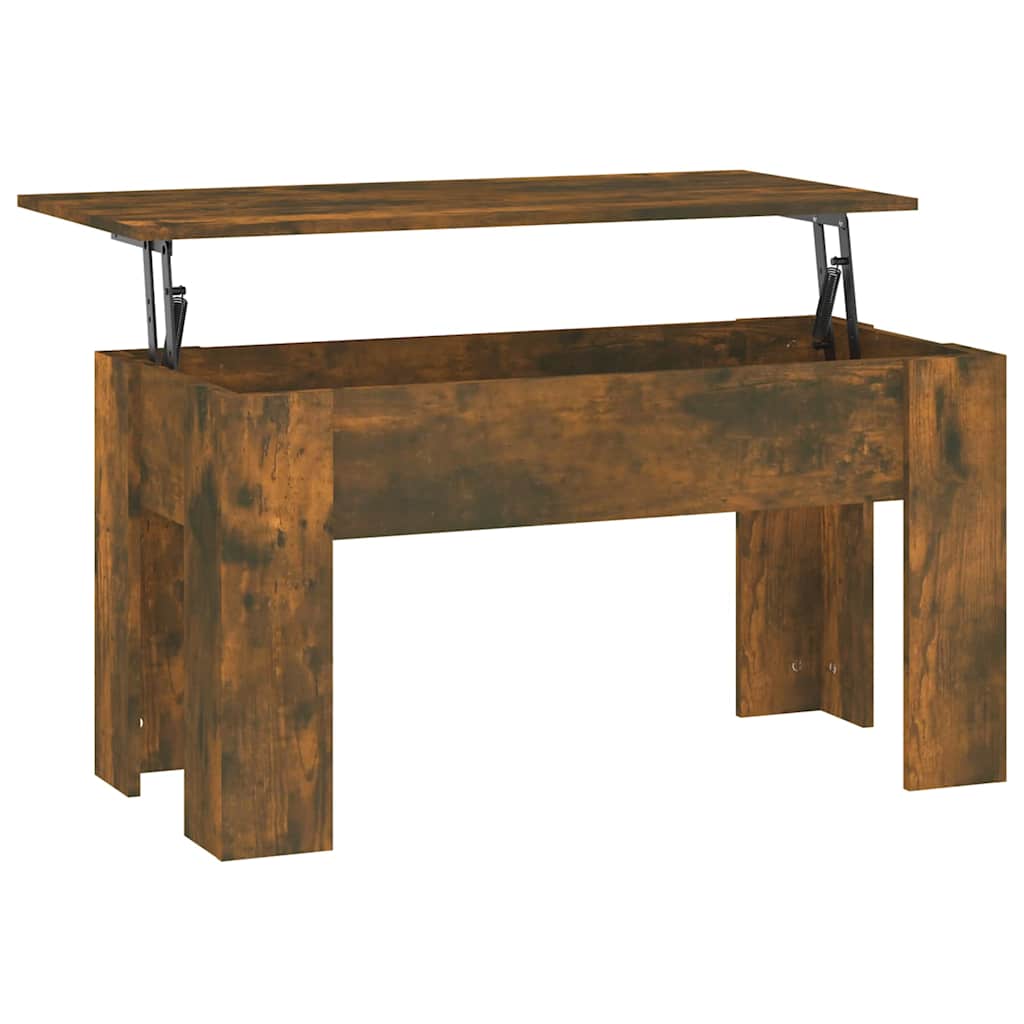 vidaXL Coffee Table | Smoked Oak | Engineered Wood | 101 cm x 49 cm x 52 cm 2