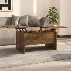 Coffee Table 80x50x42,5 cm Engineered Wood Width 80 cm Smoked oak 50 cm