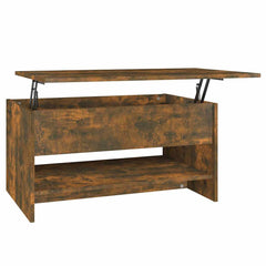 vidaXL Coffee Table | Smoked Oak | Engineered Wood | 80x50x40 cm 2