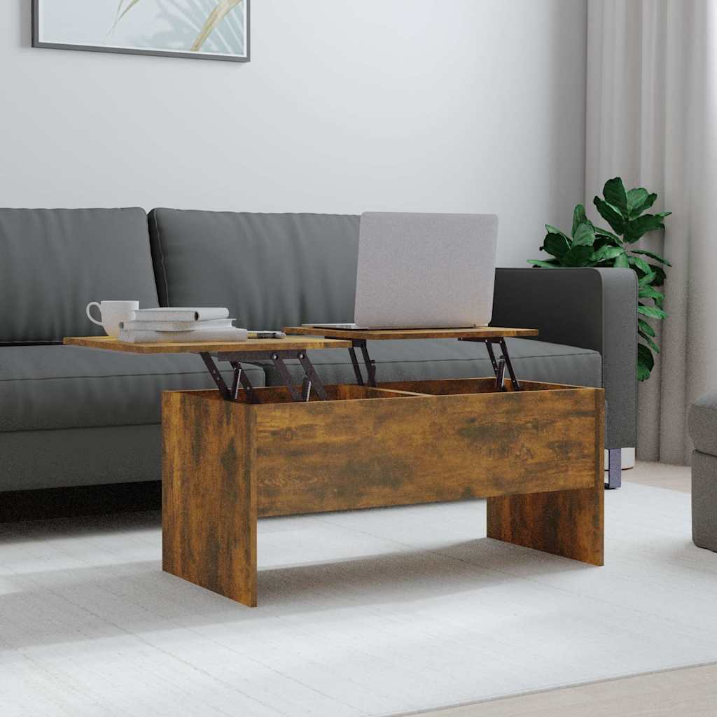 vidaXL Coffee Table | Smoked oak | Engineered wood | Medium | Coffee Table 1