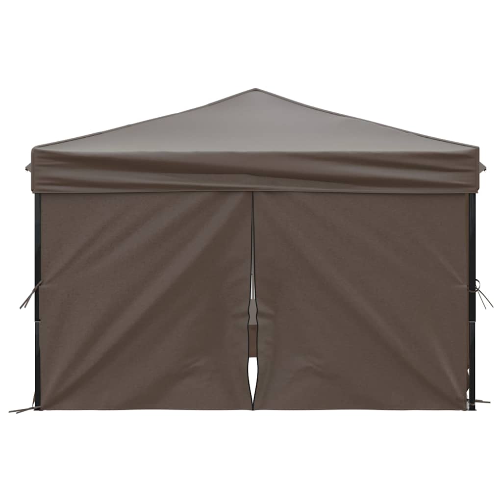 Folding Party Tent with Sidewalls Width 3 m Taupe 3 m