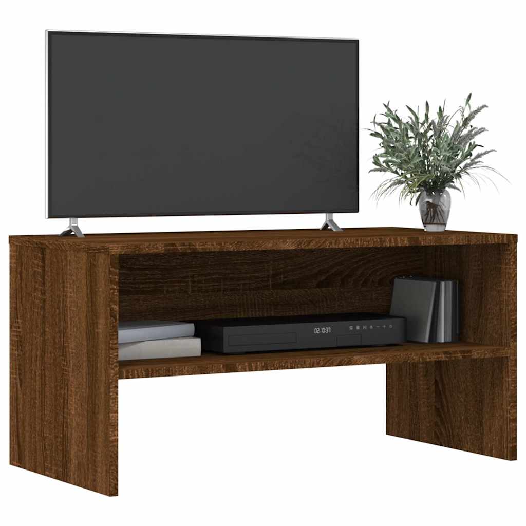 vidaXL TV Cabinet Brown Oak 80x40x40 cm Engineered Wood 3