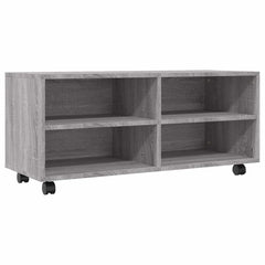 vidaXL TV Cabinet with Castors Grey Sonoma 90x35x35 cm Engineered Wood 2