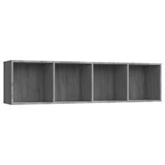 vidaXL Book Cabinet/TV Cabinet Grey Sonoma 143x30x36cm Engineered Wood 2