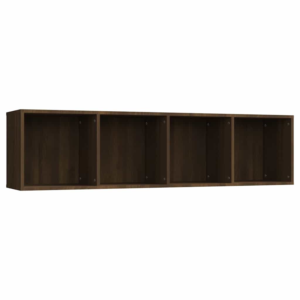 vidaXL Book Cabinet/TV Cabinet Brown Oak 143x30x36cm Engineered Wood 2