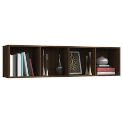 vidaXL Book Cabinet/TV Cabinet Brown Oak 143x30x36cm Engineered Wood 5
