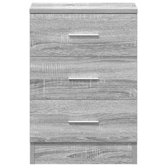 vidaXL Bedside Cabinet Grey Sonoma 38x35x56 cm Engineered Wood 6