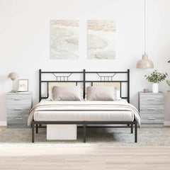 vidaXL Bedside Cabinets 38x35x56 cm Engineered Wood 2 pcs