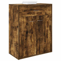 vidaXL Sideboard Smoked Oak 60x30x75 cm Engineered Wood 3