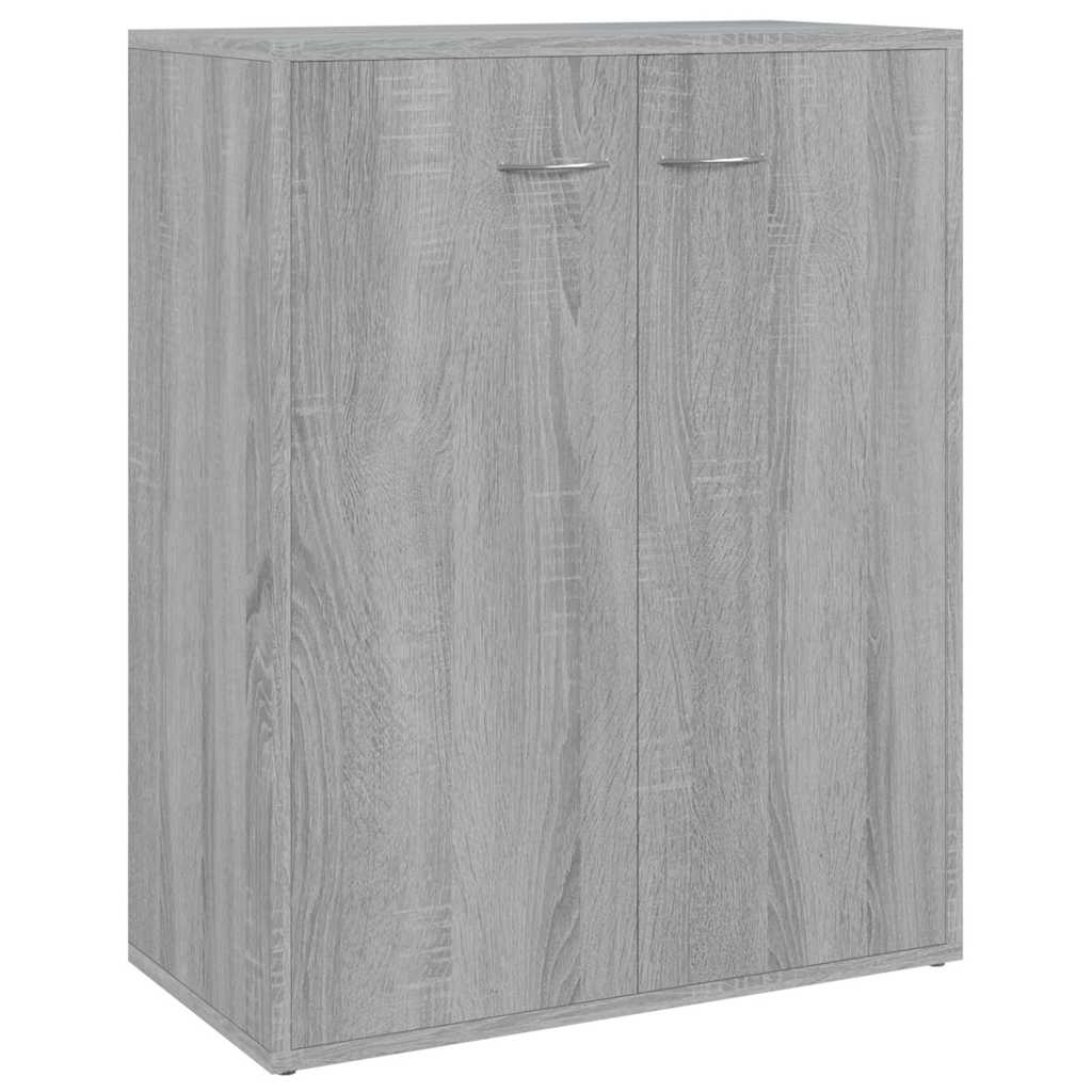 vidaXL Sideboard Grey Sonoma 60x30x75 cm Engineered Wood 2