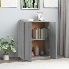 vidaXL Sideboard Grey Sonoma 60x30x75 cm Engineered Wood 3
