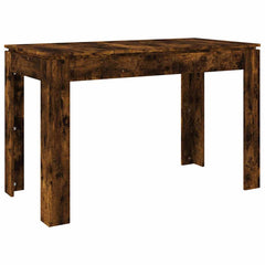 vidaXL Dining Table Smoked Oak 120x60x76 cm Engineered Wood 2