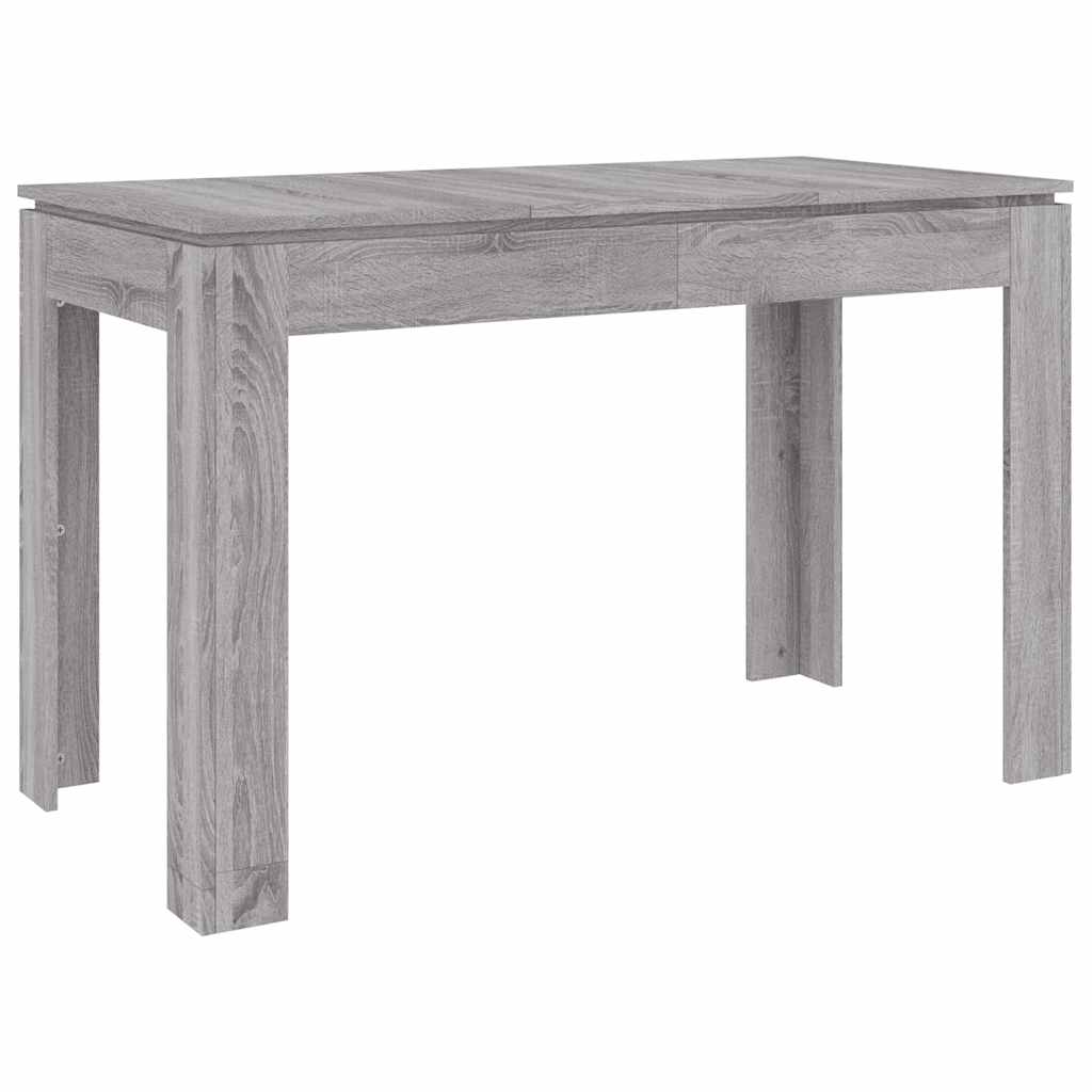 vidaXL Dining Table Grey Sonoma 120x60x76 cm Engineered Wood 2