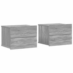 vidaXL Bedside Cabinets 2 pcs Grey Sonoma 40x30x30 cm Engineered Wood 2