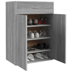 vidaXL Shoe Cabinet | Grey Sonoma | Engineered Wood | Medium | Shoe Cabinet 5