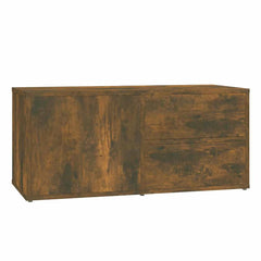 vidaXL TV Cabinet Smoked Oak 80x34x36 cm Engineered Wood 2