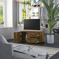 vidaXL TV Cabinet Smoked Oak 80x34x36 cm Engineered Wood 3