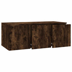 vidaXL TV Cabinet Smoked Oak 80x34x30 cm Engineered Wood 5