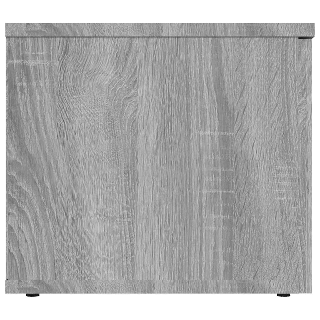 vidaXL TV Cabinet Grey Sonoma 80x34x30 cm Engineered Wood 6
