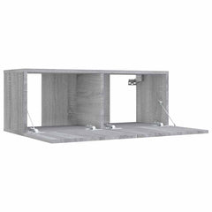 vidaXL TV Cabinet Grey Sonoma 80x30x30 cm Engineered Wood 5