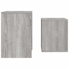vidaXL Nesting Coffee Tables 2 pcs Grey Sonoma Engineered Wood 5