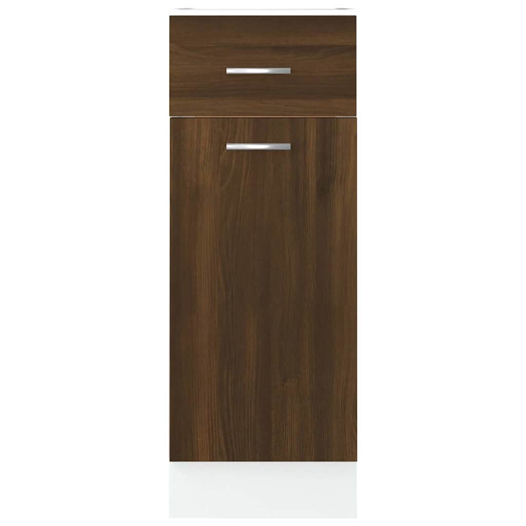 vidaXL Drawer Bottom Cabinet Lyon Brown Oak 30x46x81.5 cm Engineered Wood 5