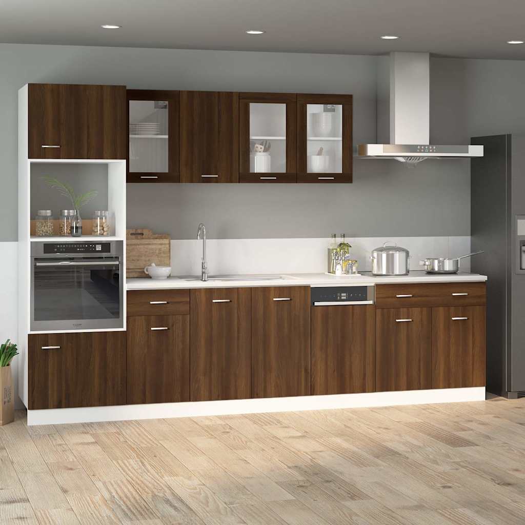 vidaXL Drawer Bottom Cabinet Lyon Brown Oak 40x46x81.5 cm Engineered Wood 3