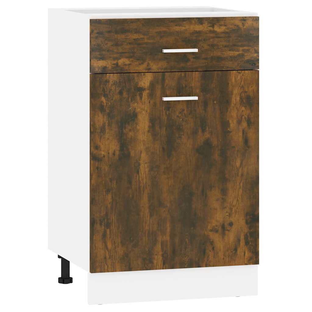 vidaXL Drawer Bottom Cabinet Lyon Smoked Oak 50x46x81.5 cm Engineered Wood 2