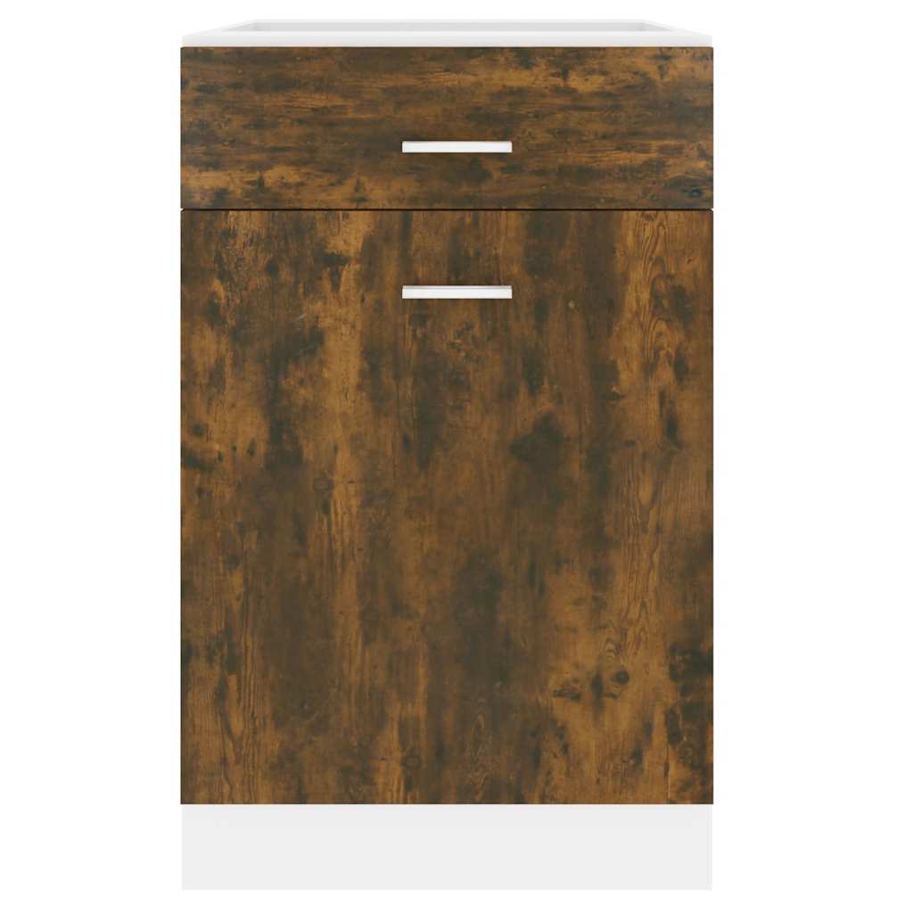 vidaXL Drawer Bottom Cabinet Lyon Smoked Oak 50x46x81.5 cm Engineered Wood 5