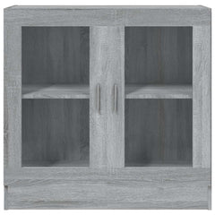 vidaXL Vitrine Cabinet Grey Sonoma 82,5x30,5x80 cm Engineered Wood 4
