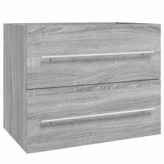 vidaXL Sink Cabinet Grey Sonoma 60x38.5x48 cm Engineered Wood 2
