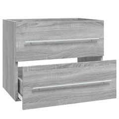 vidaXL Sink Cabinet Grey Sonoma 60x38.5x48 cm Engineered Wood 5