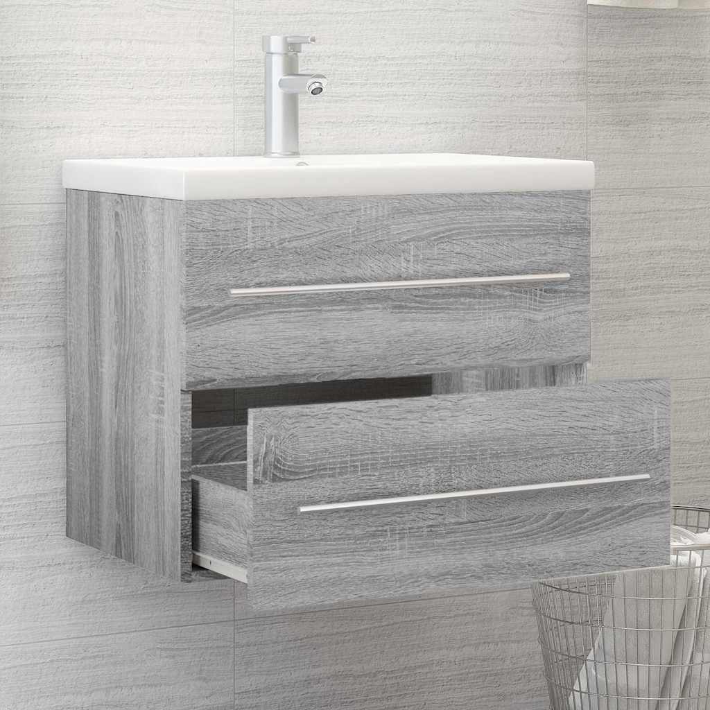 Sink Cabinet 60x38.5x48 cm Engineered Wood Grey sonoma
