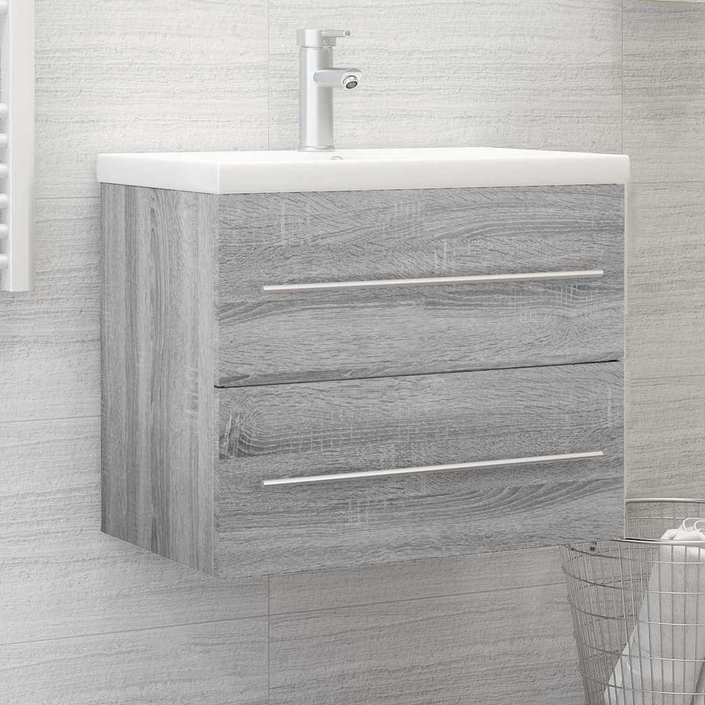 Sink Cabinet 60x38.5x48 cm Engineered Wood Grey sonoma