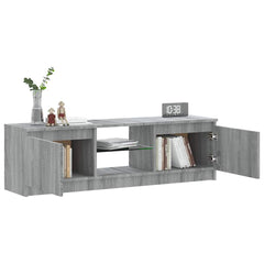 vidaXL TV Cabinet with LED Lights Grey Sonoma 120x30x36 cm 6