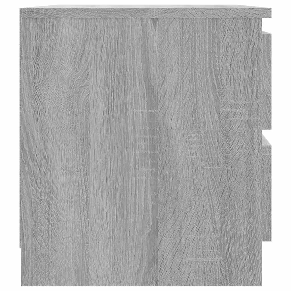 vidaXL Bed Cabinet Grey Sonoma 50x39x43,5 cm Engineered Wood 4