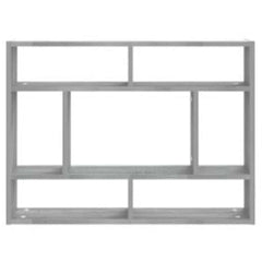 vidaXL Wall Shelf Grey Sonoma 75x16x55 cm Engineered Wood 4
