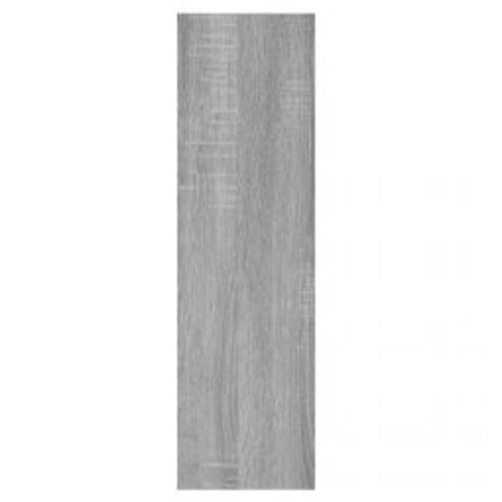 vidaXL Wall Shelf Grey Sonoma 75x16x55 cm Engineered Wood 5