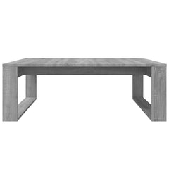 vidaXL Coffee Table Grey Sonoma 100x100x35 cm Engineered Wood 4