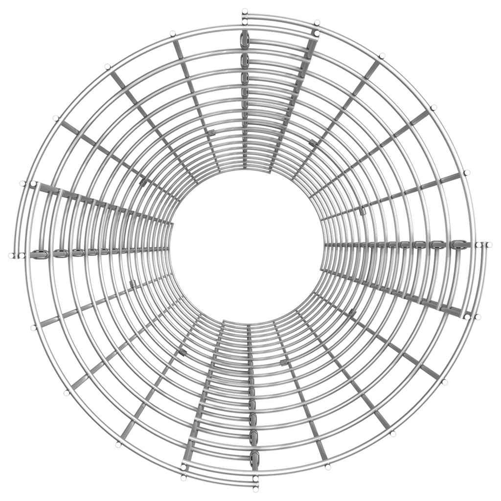 152013 vidaXL Circular Gabion Pole Galvanised Steel Ø30x150 cm 4