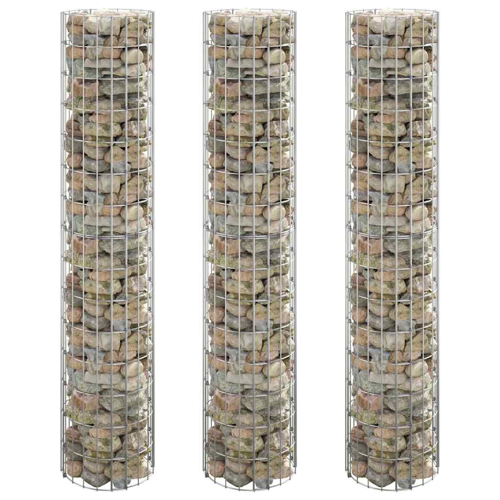 Circular Gabion Raised Beds 4 pcs Ø30x50/100/150/200 Ø 30 x 150 cm (3 pcs)